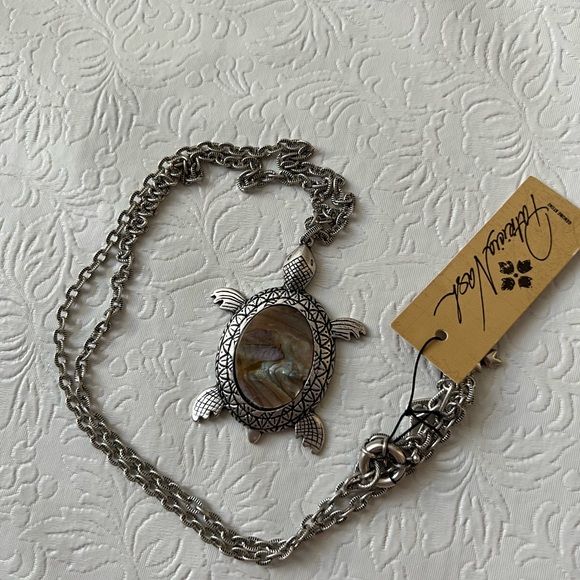 Patricia Nash Turtle Shell Long Pendant Necklace - Picture 5 of 5